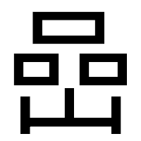 「嵒」のゴシック体フォント・イメージ