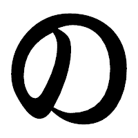 「の」の勘亭流フォント・イメージ