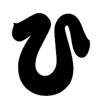 「ひ」の相撲体フォント・イメージ