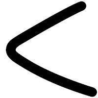 「く」の印相体フォント・イメージ