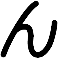 「ん」の印相体フォント・イメージ