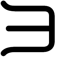 「ヨ」の印相体フォント・イメージ