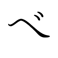 「ベ」のペン字体フォント・イメージ