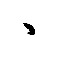 「丶」の行書体フォント・イメージ