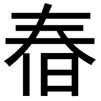 「㫪」のゴシック体フォント・イメージ