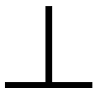 「丄」のゴシック体フォント・イメージ