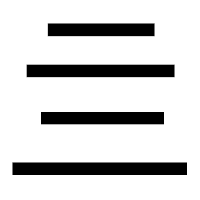「亖」のゴシック体フォント・イメージ