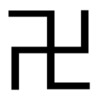 「卍」のゴシック体フォント・イメージ
