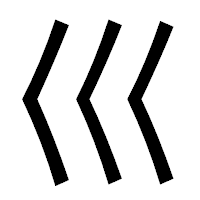 「巛」のゴシック体フォント・イメージ