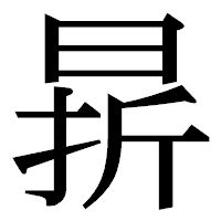 「𣇄」の明朝体フォント・イメージ