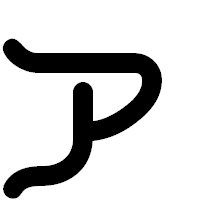 「ァ」の印相体フォント・イメージ