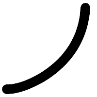 「ノ」の印相体フォント・イメージ