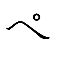 「ぺ」のペン字体フォント・イメージ